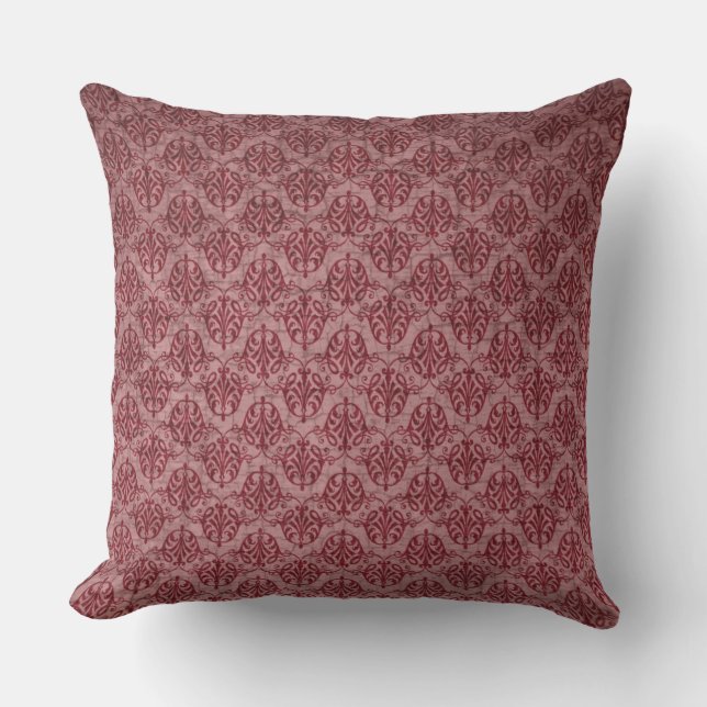 Cojín Decorativo Pillow victoriana marrón y malva (Anverso)