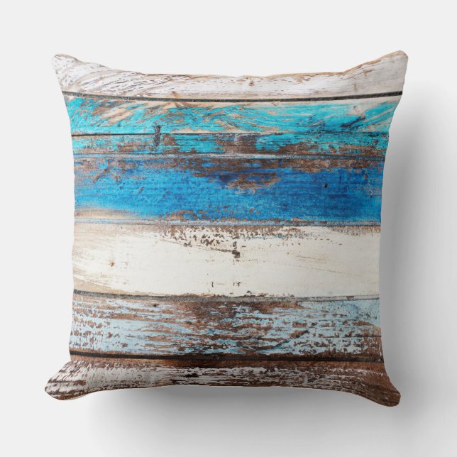 Cojín Decorativo Pillow with driftwood pattern (Anverso)