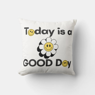 Cojín Decorativo Pillow  with positive words｜ smile face｜ coussins