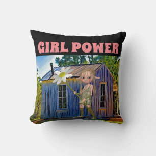 Cojín Decorativo PILLOWS CHICAS ELF DE ALIMENTACIÓN DE chica