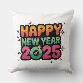 Cojín Decorativo Pillows con personalidad: Feliz año nuevo 2025