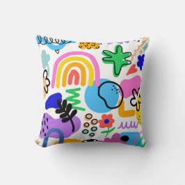 Cojín Decorativo pillows with colorful abstract designs