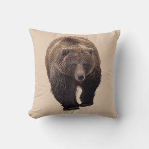 COJÍN DECORATIVO PILOTES DE OSO GRIZO