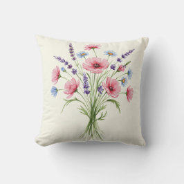 Cojín Decorativo Piloto de flores silvestres