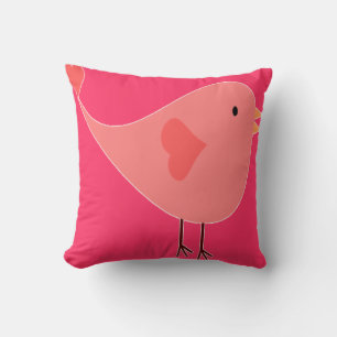 COJÍN DECORATIVO PILOTO DE JUEGO DE PÁJAROS DE PINK - MEZCLA Y COIN