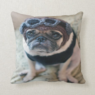 Cojín Decorativo Piloto de pug