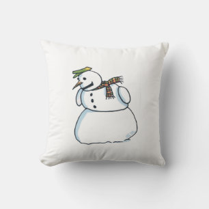 Cojín Decorativo Piloto de tiro verde cuadrado de nieve