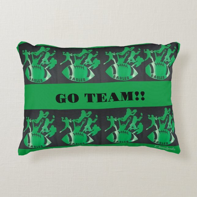 COJÍN DECORATIVO PILOTO EAGLES DE DISEÑADOR (Anverso)