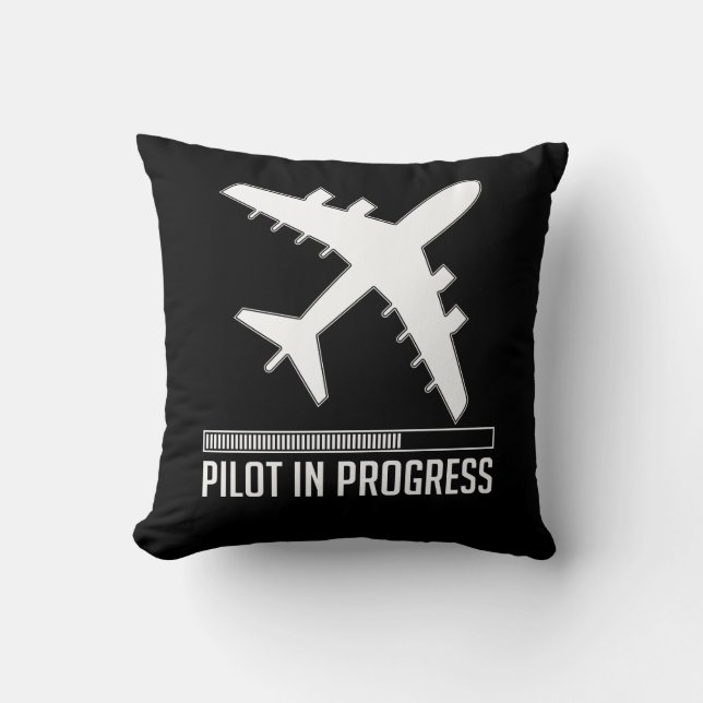 Cojín Decorativo Piloto En Curso (Anverso)