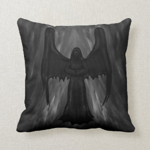 Cojín Decorativo pilow gótico oscuro del ángel