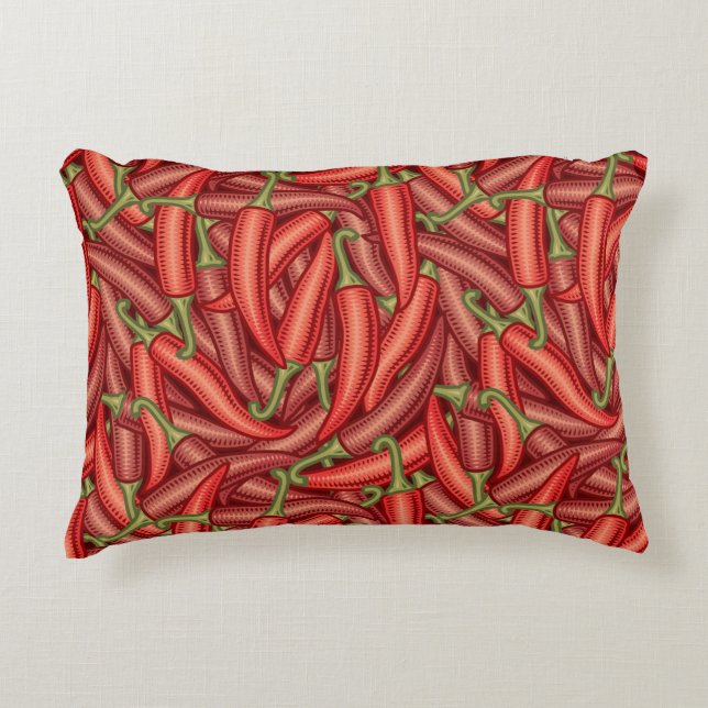 Cojín Decorativo Pimientas de chile (Anverso)