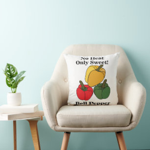Cojín Decorativo Pimiento rojo verde amarillo Capsicum Pimiento Mor