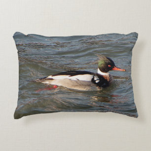 Cojín Decorativo Pimito de acento Merganser de pecho rojo