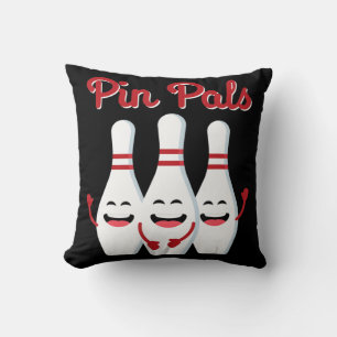 Cojín Decorativo Pin Pals Cute Bowling Para Hombres Mujeres Y Niños