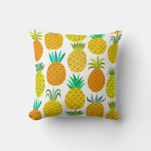 Cojín Decorativo Piña Aislada: Patrón Vintage Sin Marea.