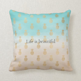 Cojín Decorativo Piña de crema Aqua Ombre Ombre