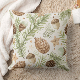 Cojín Decorativo Piña de Pino Perenne Natural Dorado Marrón