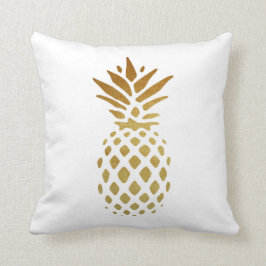 Cojín Decorativo Piña dorada, fruta en oro