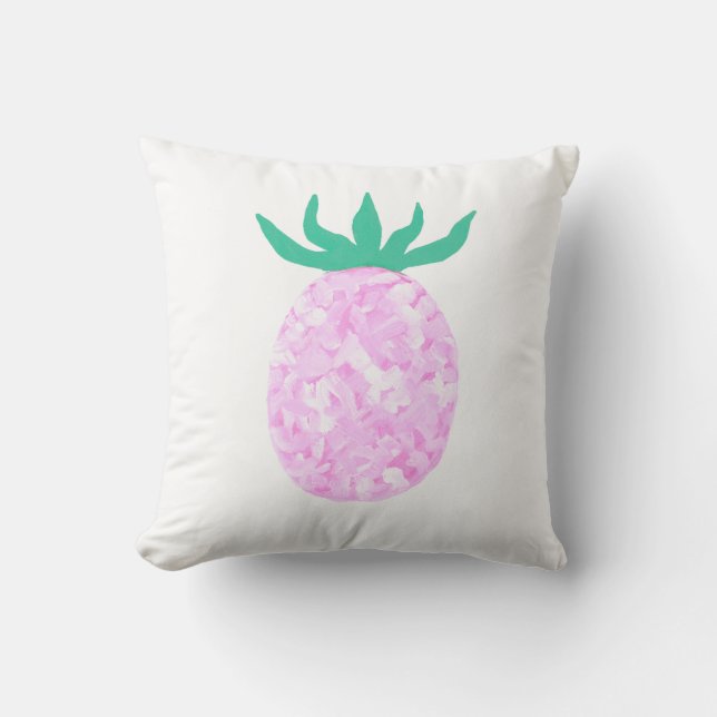 Cojín Decorativo Piña Rosa Adorable (Anverso)