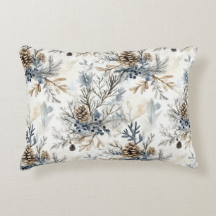 Cojín Decorativo Piñas Azules de Navidad