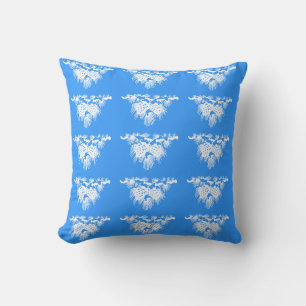 Cojín Decorativo piñas azules y blancas