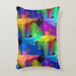 Cojín Decorativo Pincel digital muy coloreado pinza manchas manchas