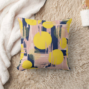 Cojín Decorativo Pincelada abstracta retro (8)