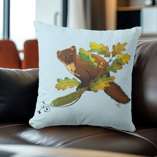Cojín Decorativo Pine Marten Autumn Leaves