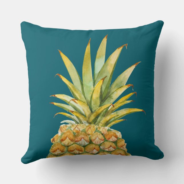 Cojín Decorativo Pineapple Beach House Hunter Green Reversible (Reverso )