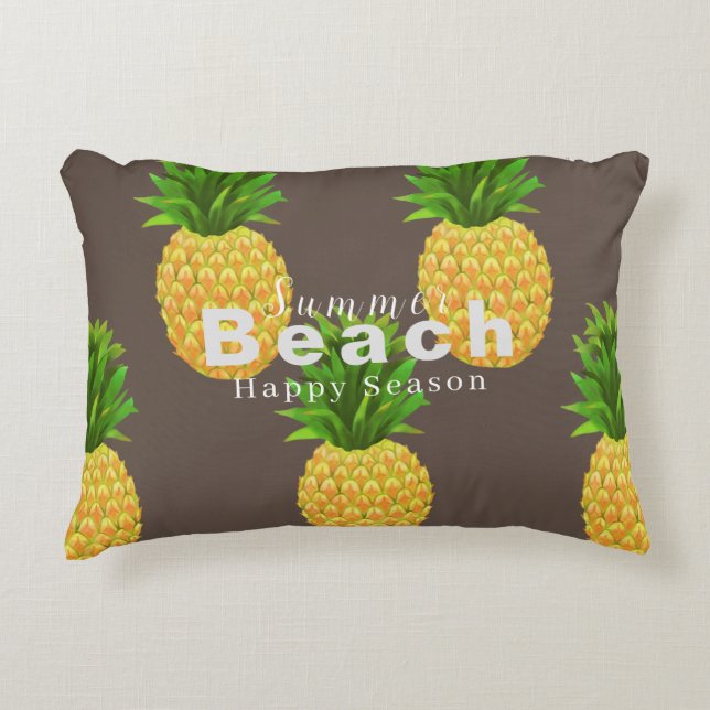 Cojín Decorativo Pineapple Brown Accent Pillow (Anverso)