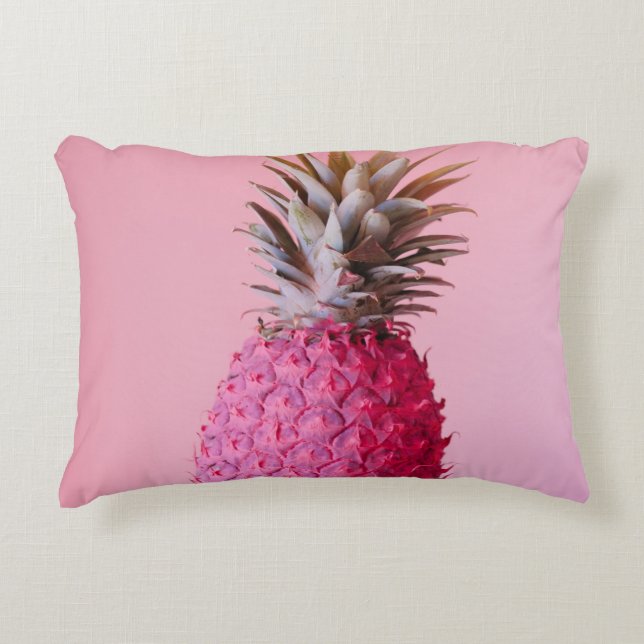 COJÍN DECORATIVO PINEAPPLE ROSA (Anverso)