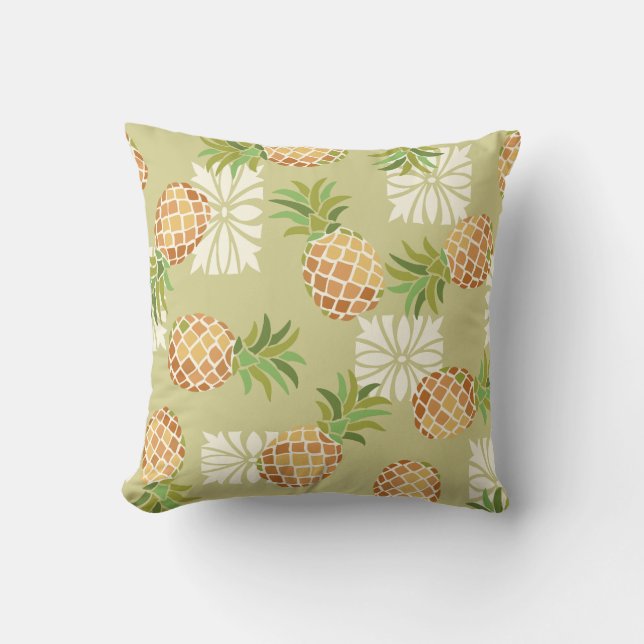 Cojín Decorativo Pineapple Toss Yellow Green (Anverso)