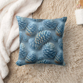 Cojín Decorativo Pineconas azules escarchadas