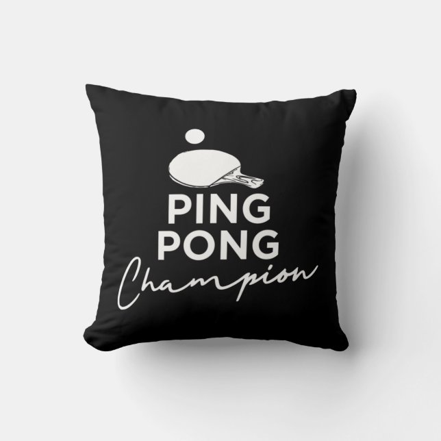 Cojín Decorativo Ping Pong Champions Table Tennis (Anverso)