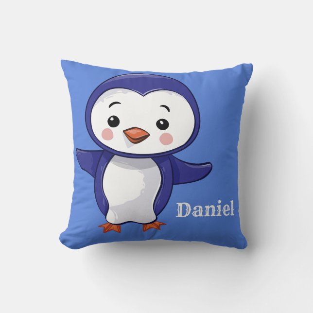 Cojín Decorativo Pingüino de bebé (Anverso)