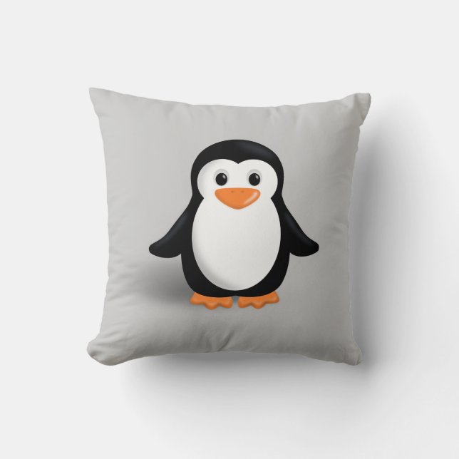 Cojín Decorativo Pingüino de bebé lindo (Anverso)