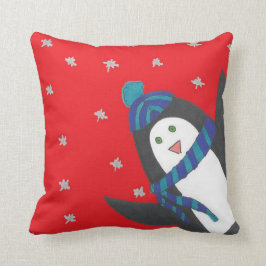 Cojín Decorativo Pingüino de feriados