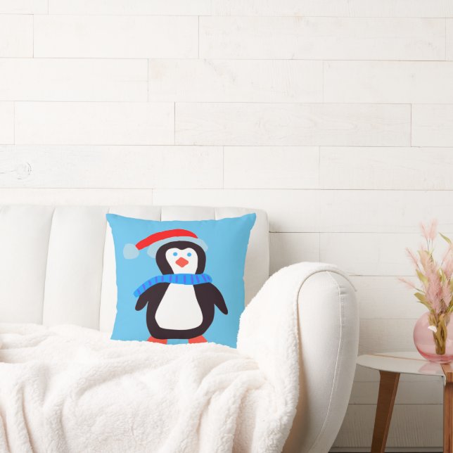 Cojín Decorativo Pingüino de invierno clásico (Sofá)