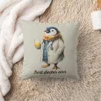 Pingüino de invierno personalizado "Mejor médico d