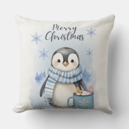 Cojín Decorativo "Pingüino lindo 3"