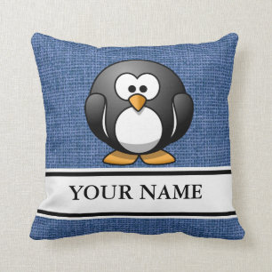 Cojín Decorativo Pingüino personalizado