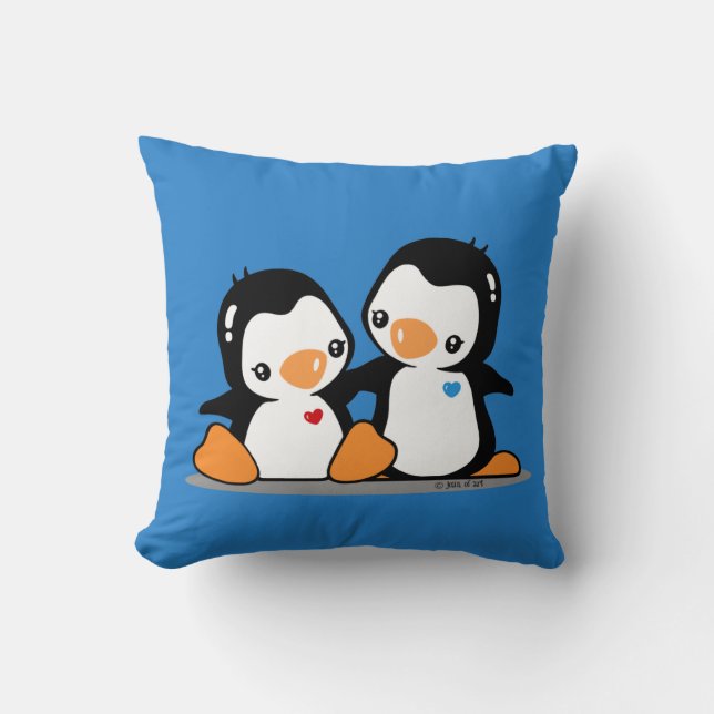 Cojín Decorativo Pingüinos (Anverso)