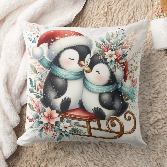 Cojín Decorativo Pingüinos 1 navidades (Manta)