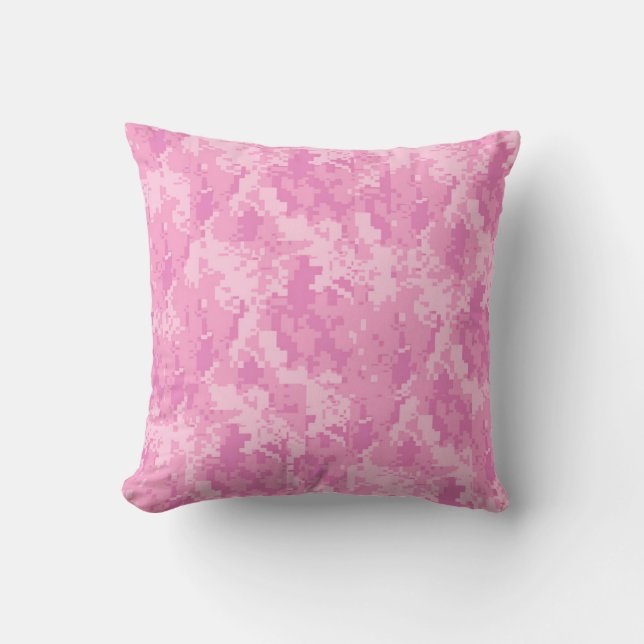 Cojín Decorativo Pink ACU Camo Camouflage Girly Thing Couch Pillow (Anverso)