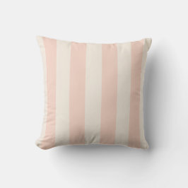 Cojín Decorativo Pink and Cream Bold Stripe