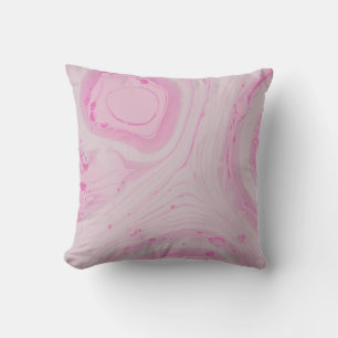 COJÍN DECORATIVO PINK AND WHITE ABSTRACT PAINTING