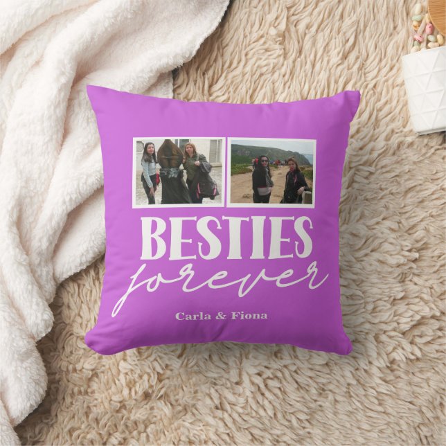 Cojín Decorativo Pink Best friends 3 photos on Throw Pillow (Manta)