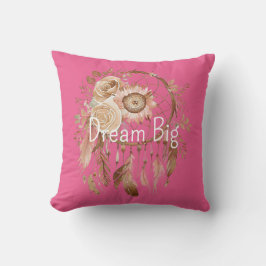 Cojín Decorativo Pink Brown Floral Dream Catcher
