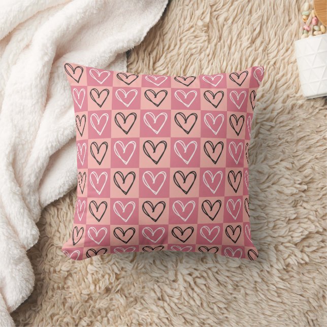 Cojín Decorativo Pink Coquete Hearts (Manta)
