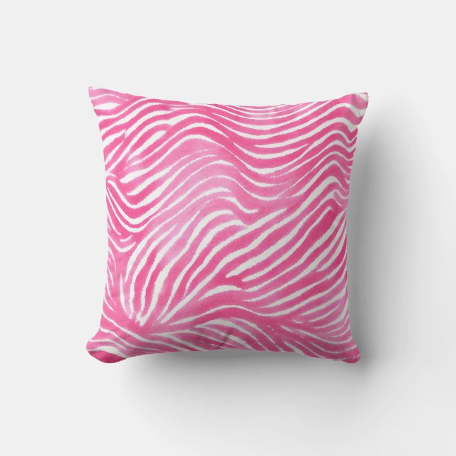 Cojín Decorativo Pink Design Pillow, Pink Watercolour Aesthetic (Anverso)